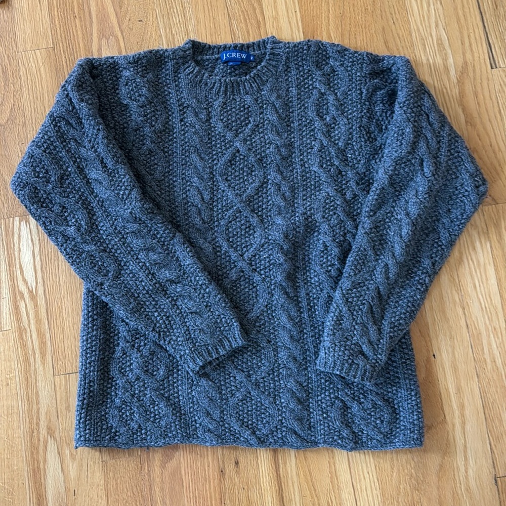JCrew Wool Cableknit sweater